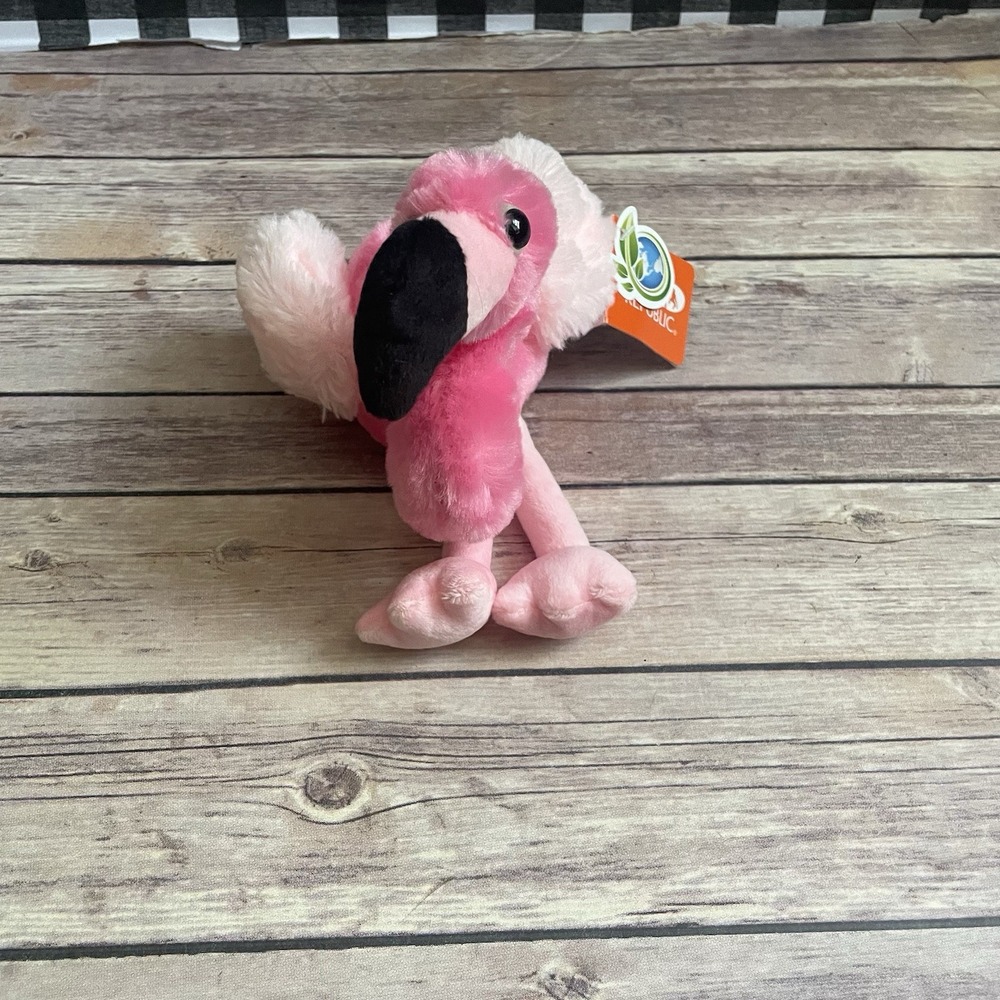Wild Republic Small Plush Pink Flamingo Bird Stuffed Animal – 8inches
